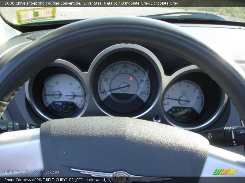 Silver Steel Metallic / Dark Slate Gray/Light Slate Gray 2008 Chrysler Sebring Touring Convertible