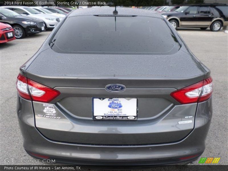 Sterling Gray / Charcoal Black 2014 Ford Fusion SE EcoBoost