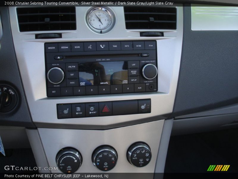 Silver Steel Metallic / Dark Slate Gray/Light Slate Gray 2008 Chrysler Sebring Touring Convertible