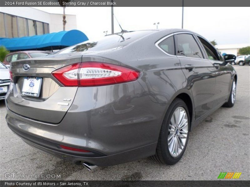 Sterling Gray / Charcoal Black 2014 Ford Fusion SE EcoBoost