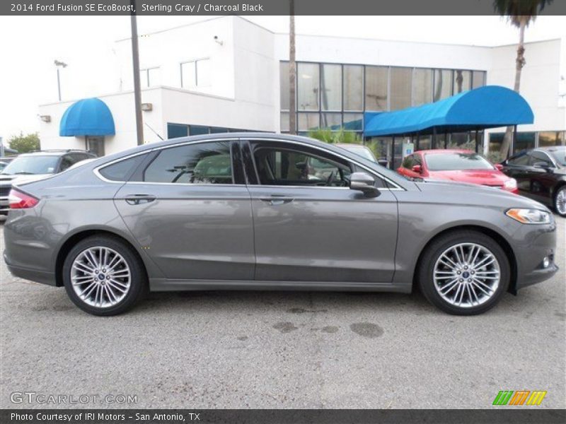 Sterling Gray / Charcoal Black 2014 Ford Fusion SE EcoBoost
