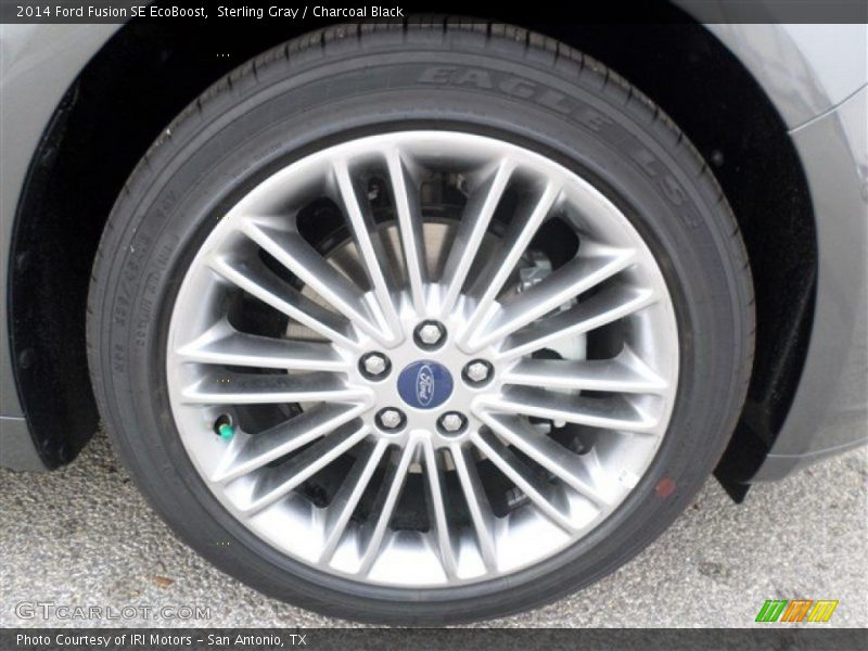 Sterling Gray / Charcoal Black 2014 Ford Fusion SE EcoBoost