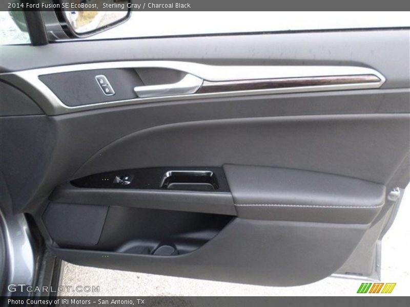 Sterling Gray / Charcoal Black 2014 Ford Fusion SE EcoBoost