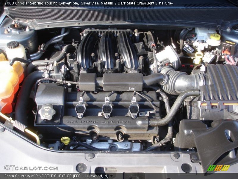 Silver Steel Metallic / Dark Slate Gray/Light Slate Gray 2008 Chrysler Sebring Touring Convertible