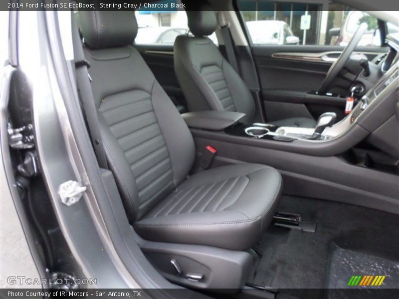 Sterling Gray / Charcoal Black 2014 Ford Fusion SE EcoBoost