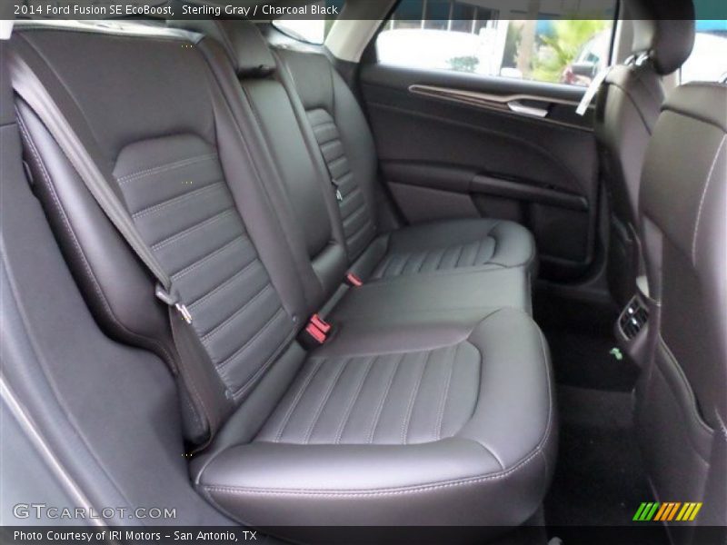 Sterling Gray / Charcoal Black 2014 Ford Fusion SE EcoBoost
