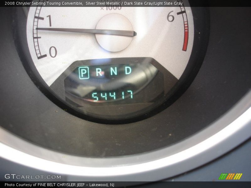 Silver Steel Metallic / Dark Slate Gray/Light Slate Gray 2008 Chrysler Sebring Touring Convertible