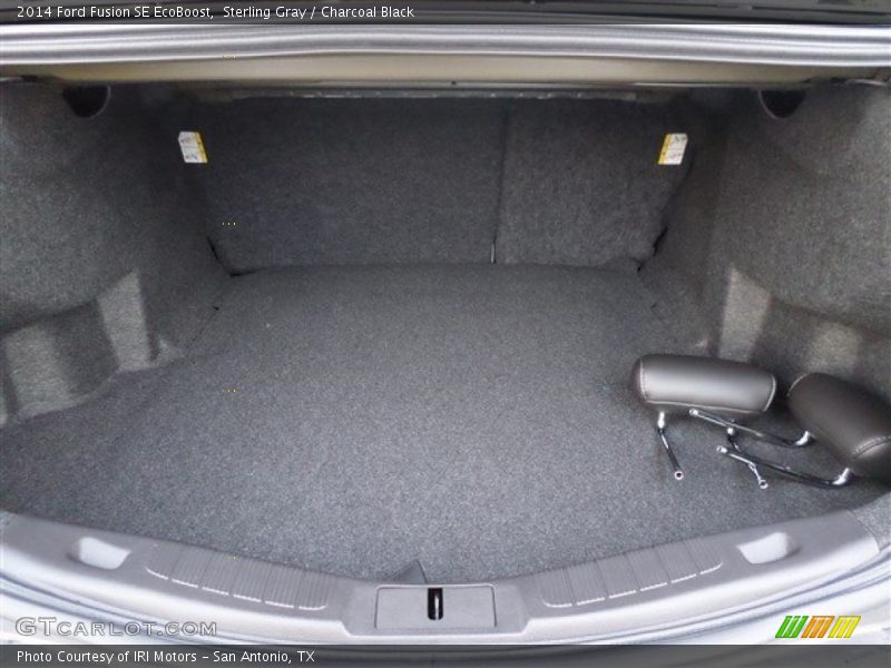 Sterling Gray / Charcoal Black 2014 Ford Fusion SE EcoBoost
