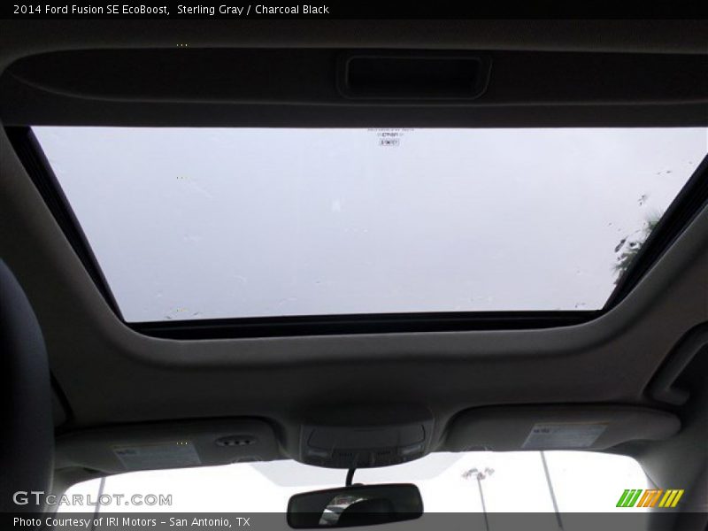 Sterling Gray / Charcoal Black 2014 Ford Fusion SE EcoBoost