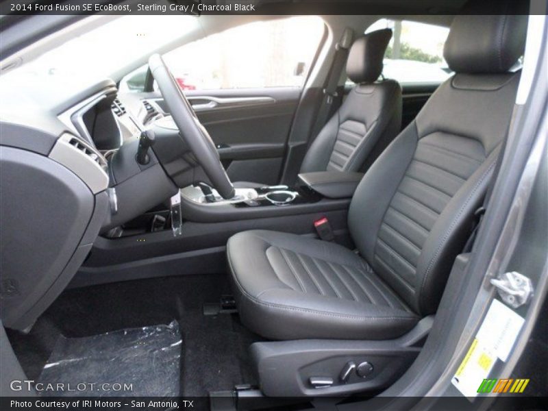 Sterling Gray / Charcoal Black 2014 Ford Fusion SE EcoBoost