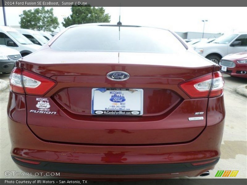 Sunset / Dune 2014 Ford Fusion SE EcoBoost