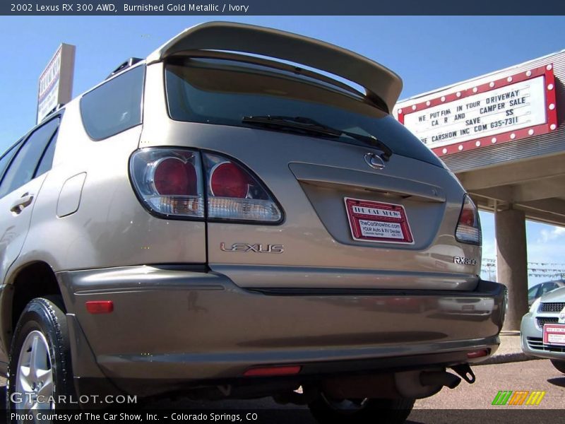 Burnished Gold Metallic / Ivory 2002 Lexus RX 300 AWD