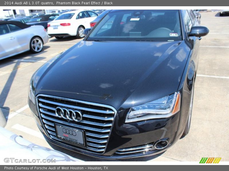 Phantom Black Pearl Effect / Black 2014 Audi A8 L 3.0T quattro