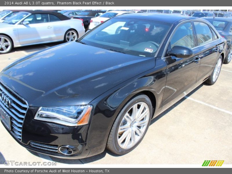 Phantom Black Pearl Effect / Black 2014 Audi A8 L 3.0T quattro