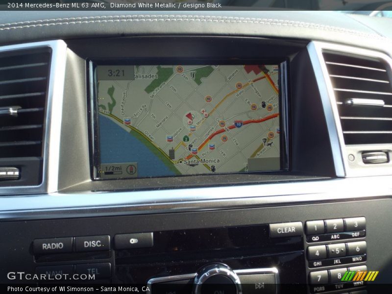 Navigation of 2014 ML 63 AMG