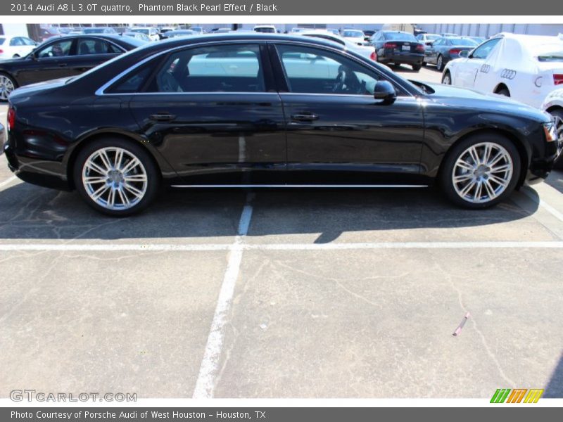 Phantom Black Pearl Effect / Black 2014 Audi A8 L 3.0T quattro