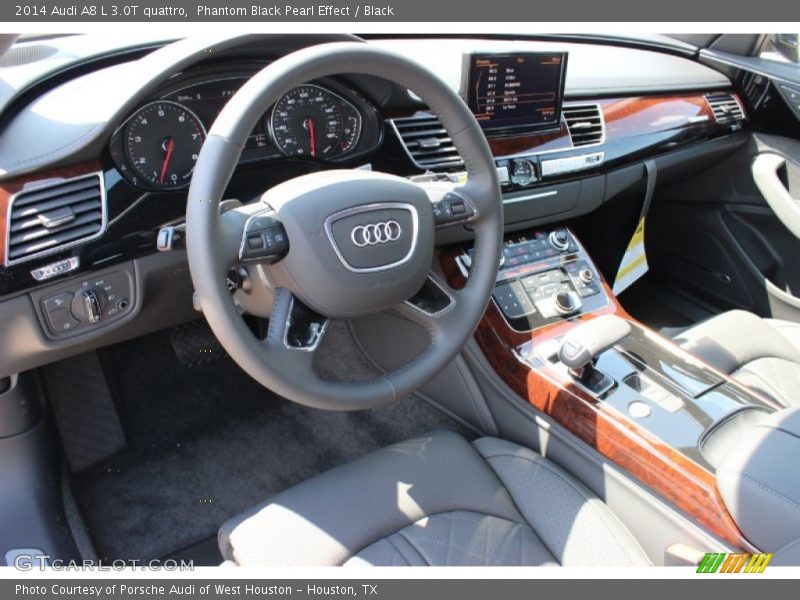 Phantom Black Pearl Effect / Black 2014 Audi A8 L 3.0T quattro