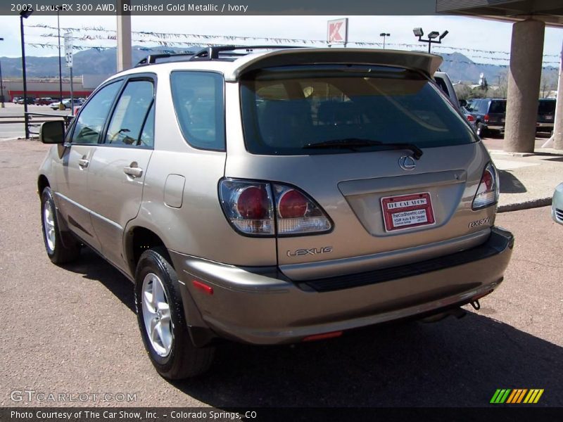 Burnished Gold Metallic / Ivory 2002 Lexus RX 300 AWD