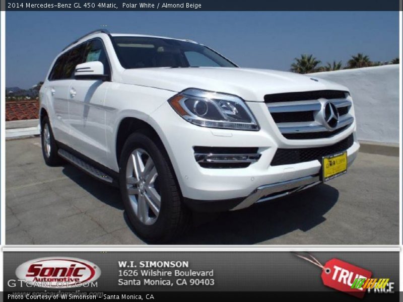 Polar White / Almond Beige 2014 Mercedes-Benz GL 450 4Matic