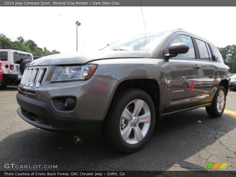 Mineral Gray Metallic / Dark Slate Gray 2014 Jeep Compass Sport