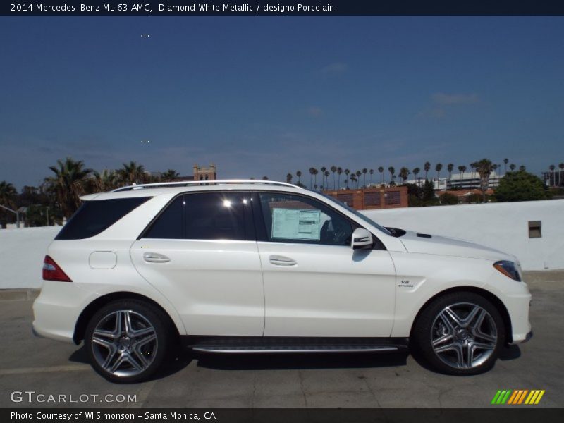  2014 ML 63 AMG Diamond White Metallic