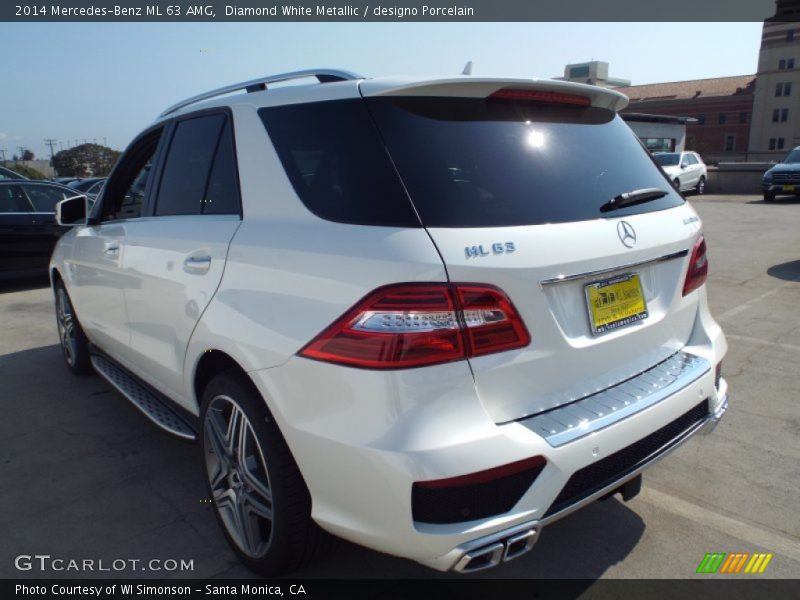 Diamond White Metallic / designo Porcelain 2014 Mercedes-Benz ML 63 AMG