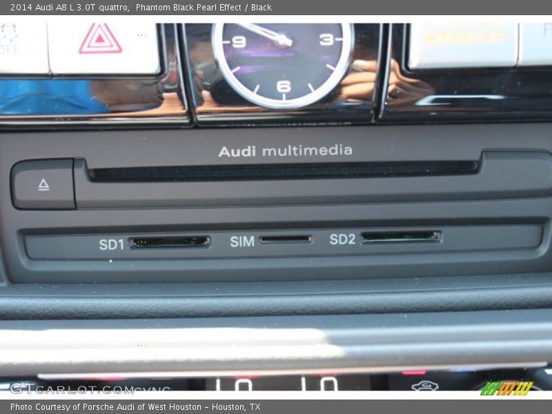 Phantom Black Pearl Effect / Black 2014 Audi A8 L 3.0T quattro