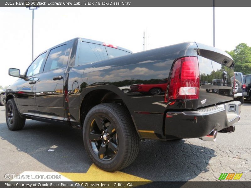 Black / Black/Diesel Gray 2013 Ram 1500 Black Express Crew Cab