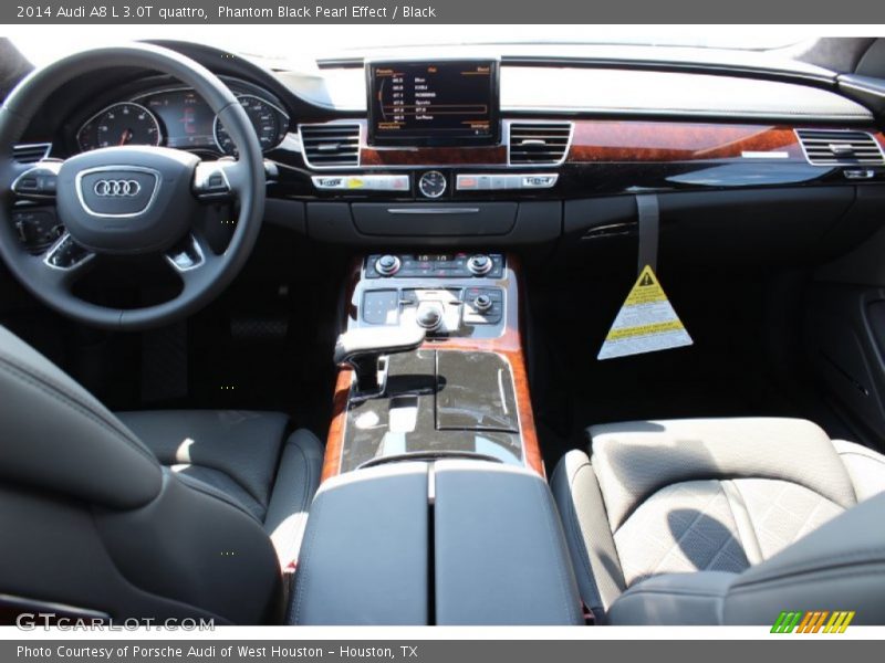 Phantom Black Pearl Effect / Black 2014 Audi A8 L 3.0T quattro