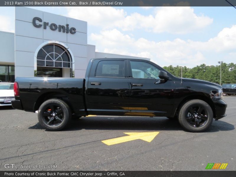 Black / Black/Diesel Gray 2013 Ram 1500 Black Express Crew Cab