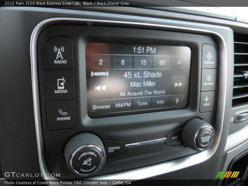 Black / Black/Diesel Gray 2013 Ram 1500 Black Express Crew Cab