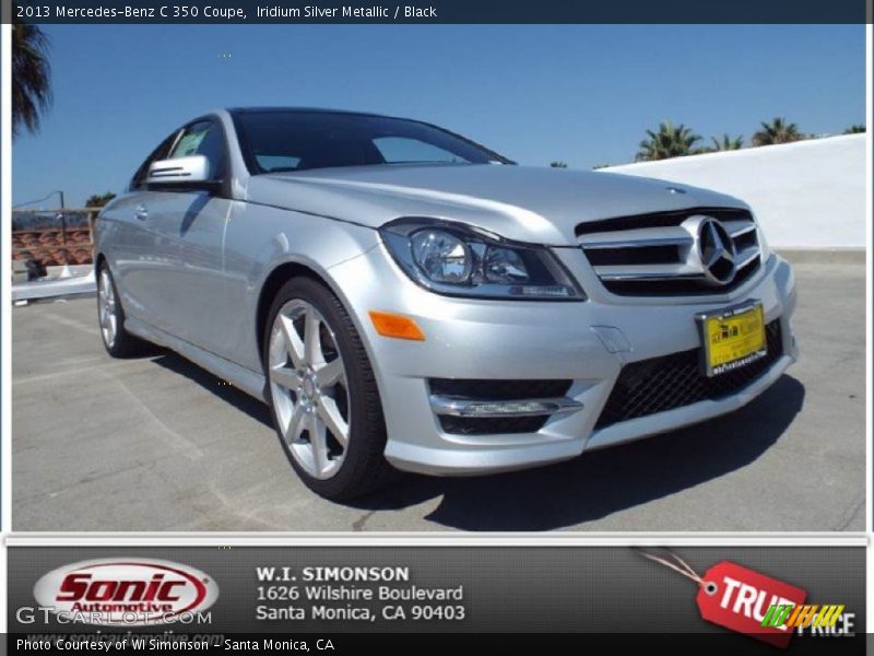 Iridium Silver Metallic / Black 2013 Mercedes-Benz C 350 Coupe