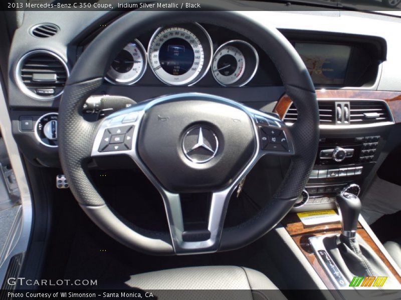 Iridium Silver Metallic / Black 2013 Mercedes-Benz C 350 Coupe