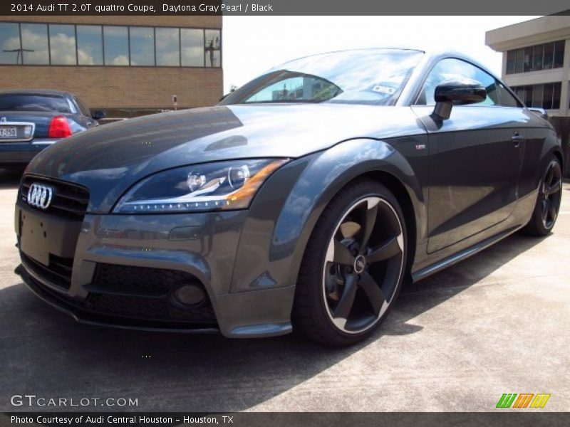 Daytona Gray Pearl / Black 2014 Audi TT 2.0T quattro Coupe