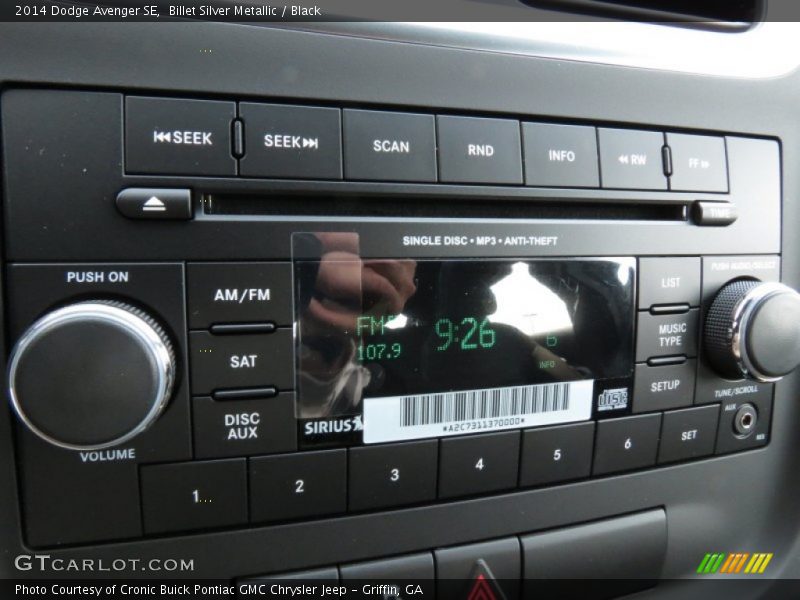 Billet Silver Metallic / Black 2014 Dodge Avenger SE