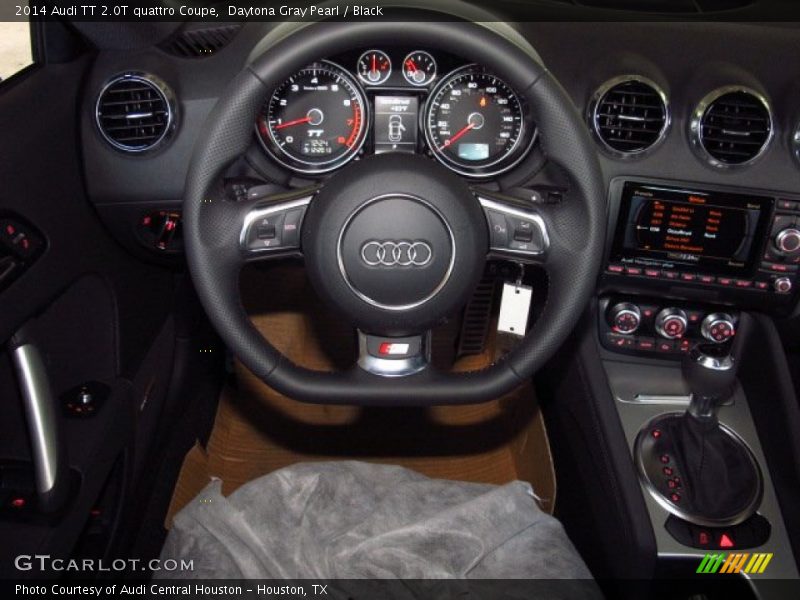 Daytona Gray Pearl / Black 2014 Audi TT 2.0T quattro Coupe