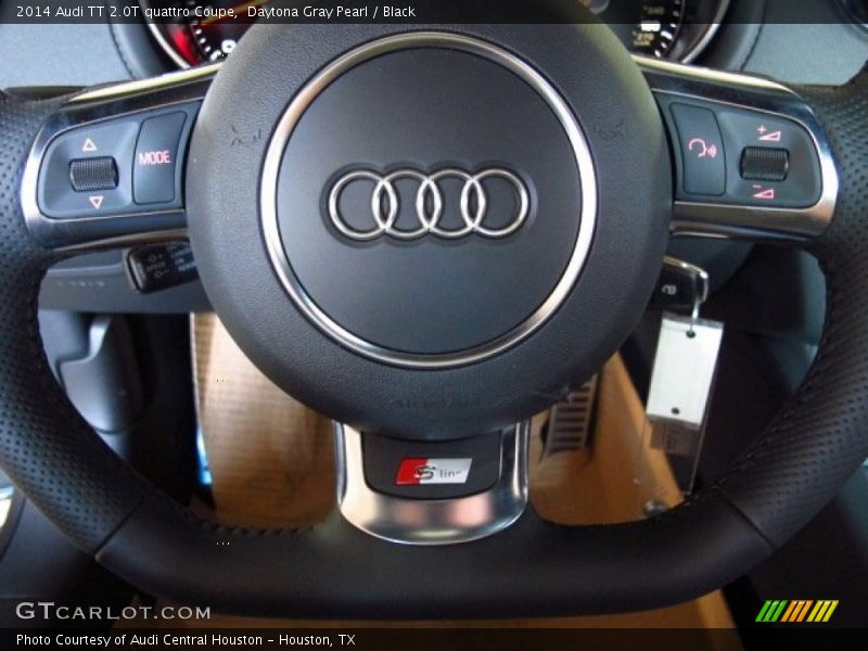 Daytona Gray Pearl / Black 2014 Audi TT 2.0T quattro Coupe