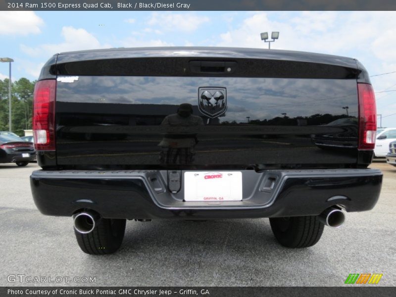 Black / Black/Diesel Gray 2014 Ram 1500 Express Quad Cab