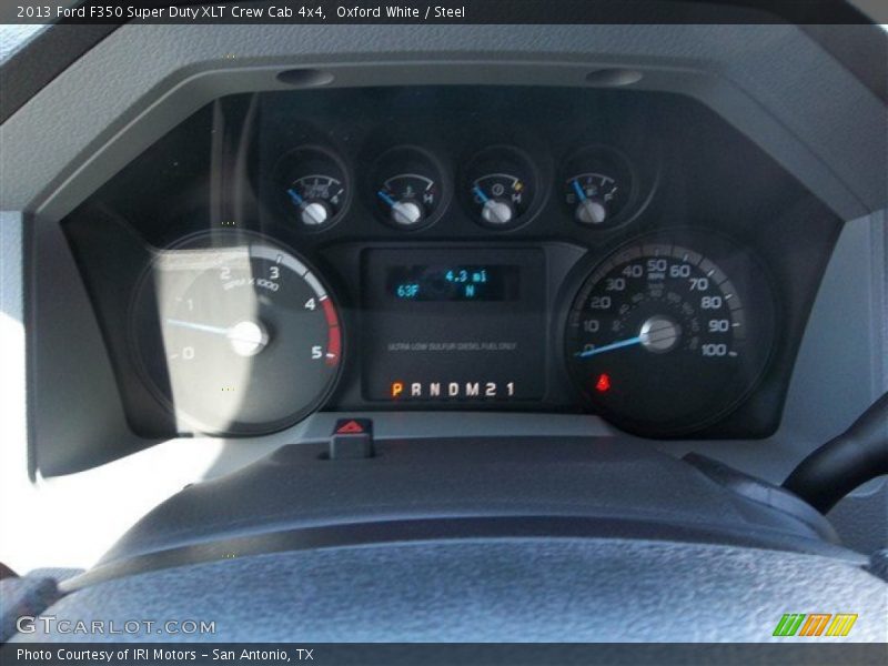 Oxford White / Steel 2013 Ford F350 Super Duty XLT Crew Cab 4x4