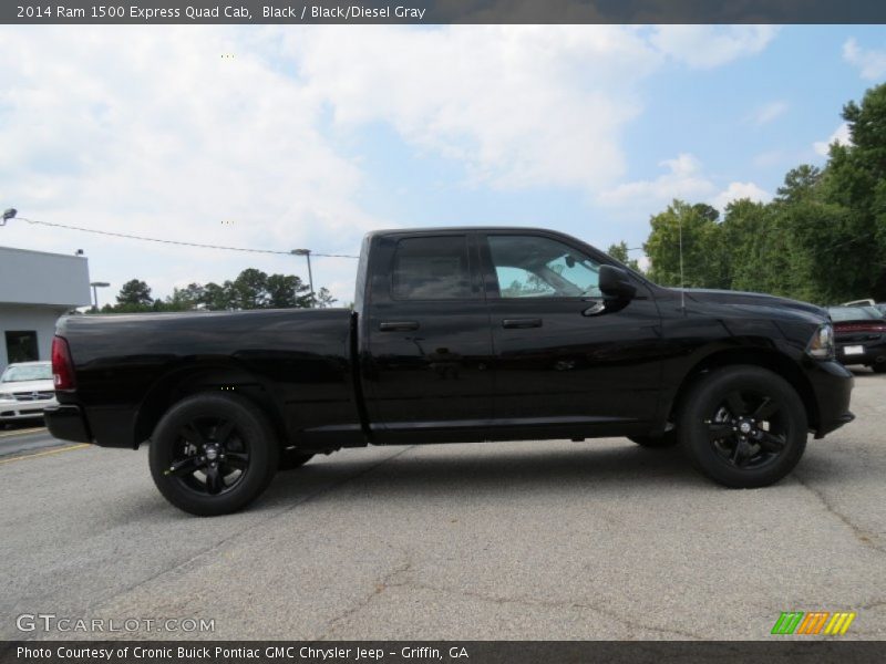 Black / Black/Diesel Gray 2014 Ram 1500 Express Quad Cab