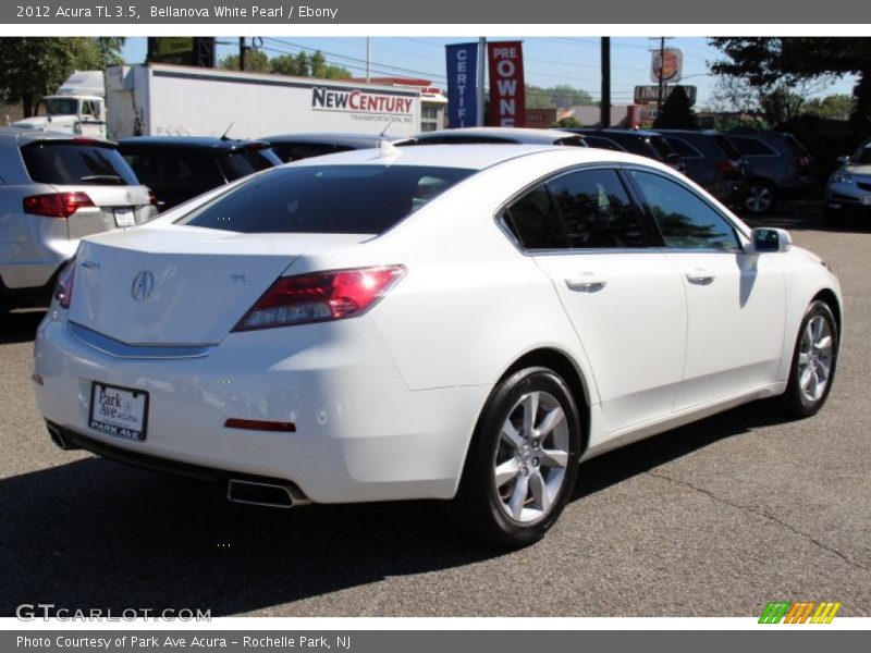 Bellanova White Pearl / Ebony 2012 Acura TL 3.5
