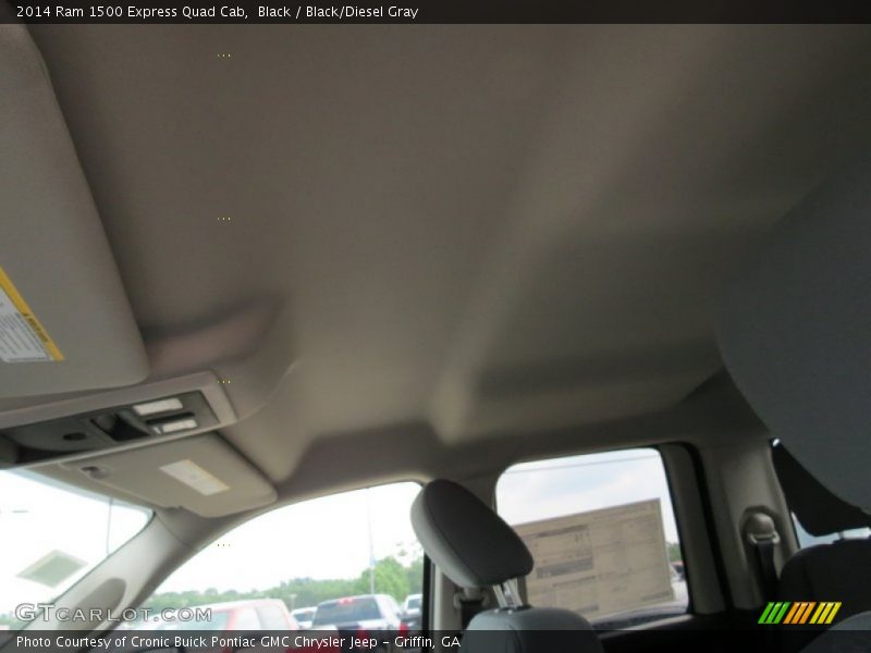 Black / Black/Diesel Gray 2014 Ram 1500 Express Quad Cab