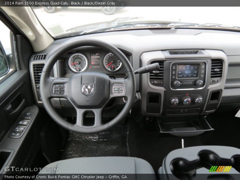 Black / Black/Diesel Gray 2014 Ram 1500 Express Quad Cab