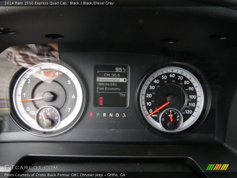 Black / Black/Diesel Gray 2014 Ram 1500 Express Quad Cab