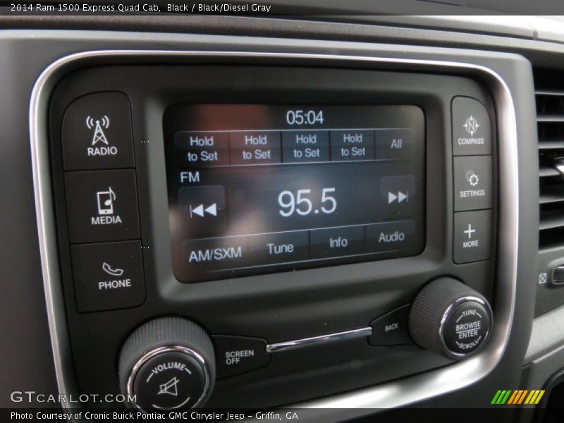 Black / Black/Diesel Gray 2014 Ram 1500 Express Quad Cab