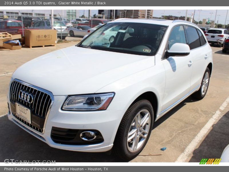 Glacier White Metallic / Black 2014 Audi Q5 3.0 TDI quattro