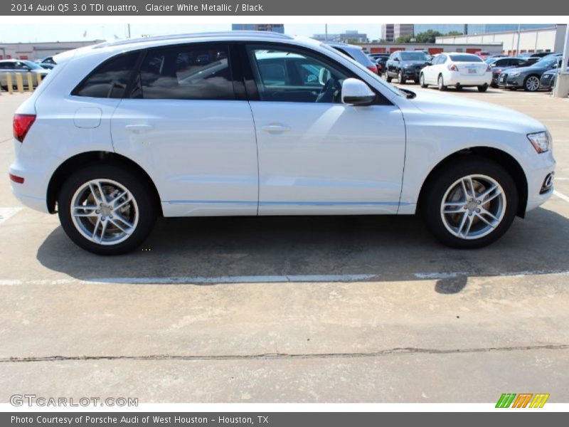 Glacier White Metallic / Black 2014 Audi Q5 3.0 TDI quattro