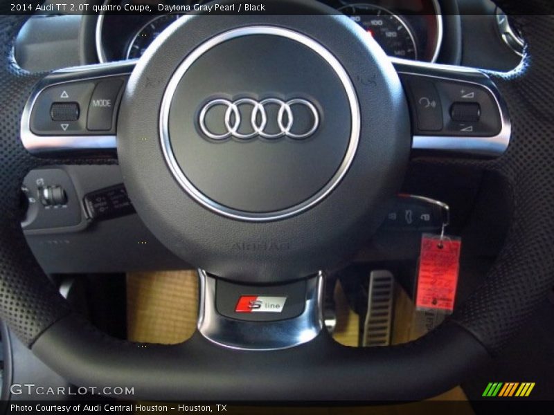 Daytona Gray Pearl / Black 2014 Audi TT 2.0T quattro Coupe