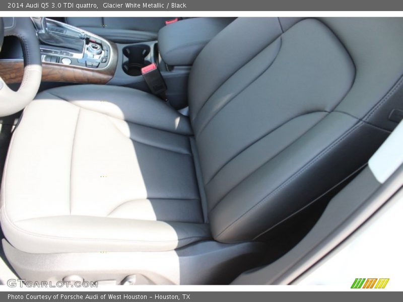 Glacier White Metallic / Black 2014 Audi Q5 3.0 TDI quattro
