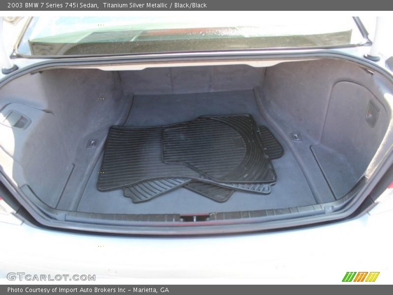 Titanium Silver Metallic / Black/Black 2003 BMW 7 Series 745i Sedan